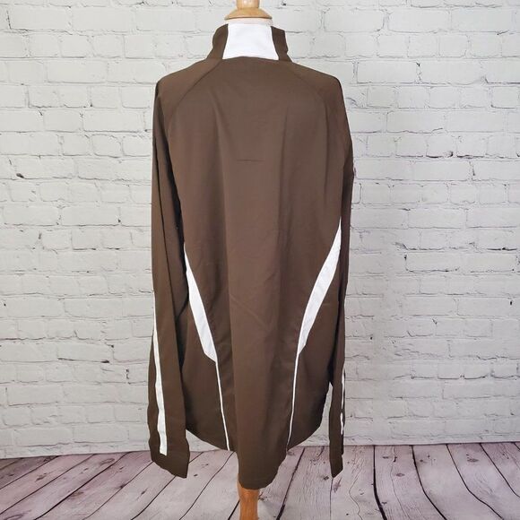NWT UNDER ARMOUR - Jacket Brown New Windbreaker Athletic NEW sz LGT L Tall - Picture 4 of 5